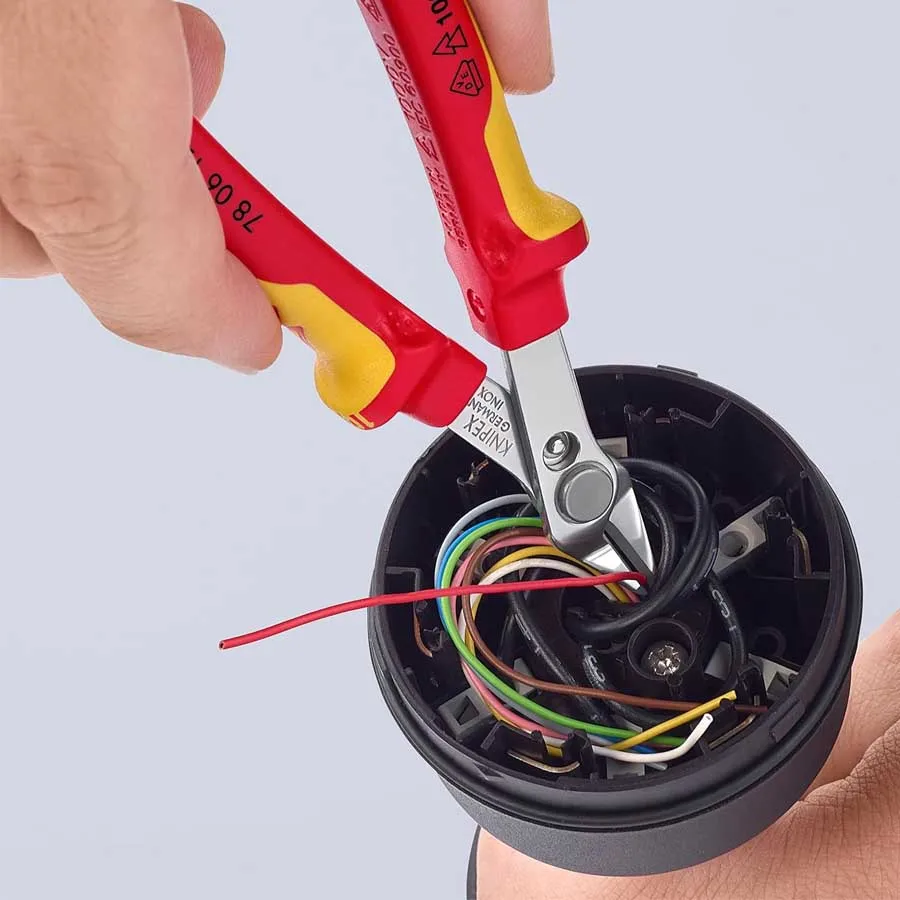 Фото KNIPEX Изолированные электронные супер ножи 1000 В VDE 125 мм Плоскогубцы для электрика 78 06 125 VDE №2