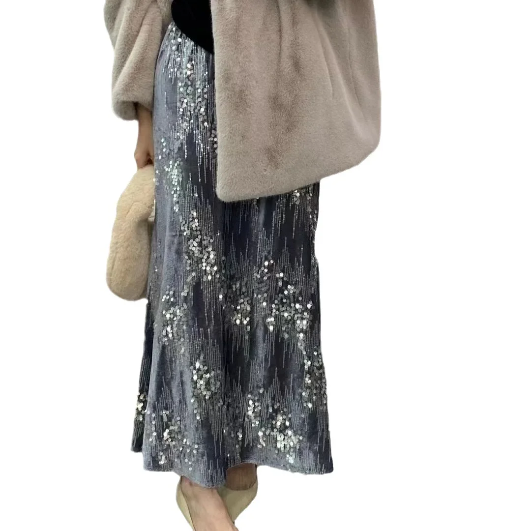 Юбка для похудения с высокой талией женщин универсальный корейский стиль