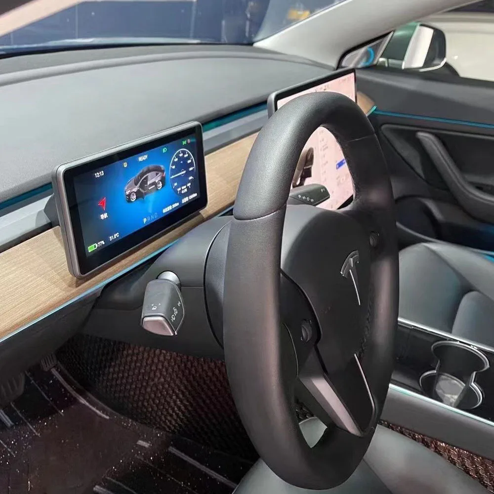 $287.52 EANOP 9' Touch Screen Digital HUD Instrument Performance LCD Panel for Tesla Model 3 Y Support Wireless Carplay Android Auto