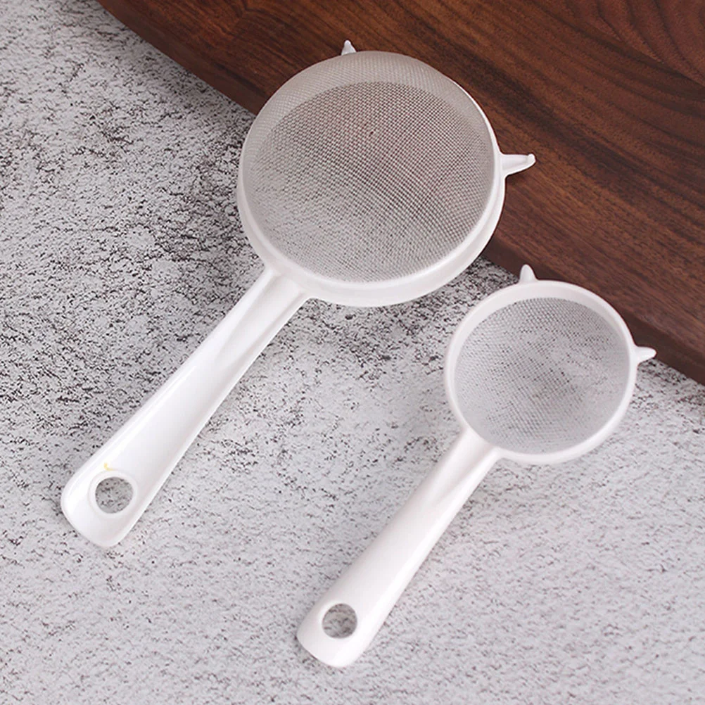 

2pcs Juice Strainer Fine Mesh Sieve Kitchen Sifter Soybean Milk Mesh Strainer Kitchen Strainer