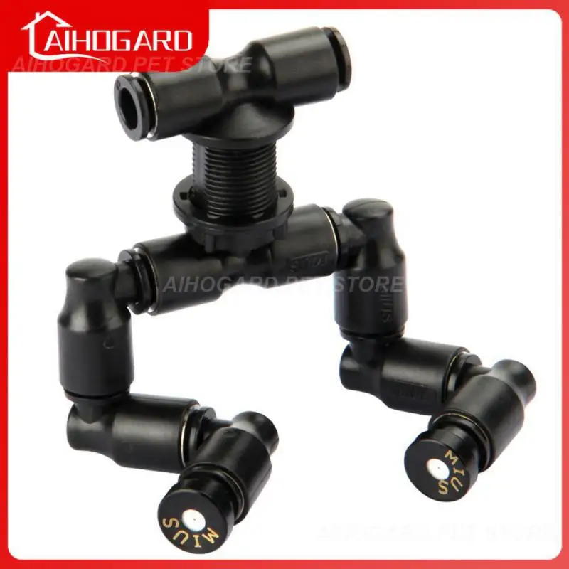 

360° Rotation Rotary Nozzle Sprinkler Double Head Atomizing Sprayer Concealed Installation Double Nozzle Fine Atomization Black