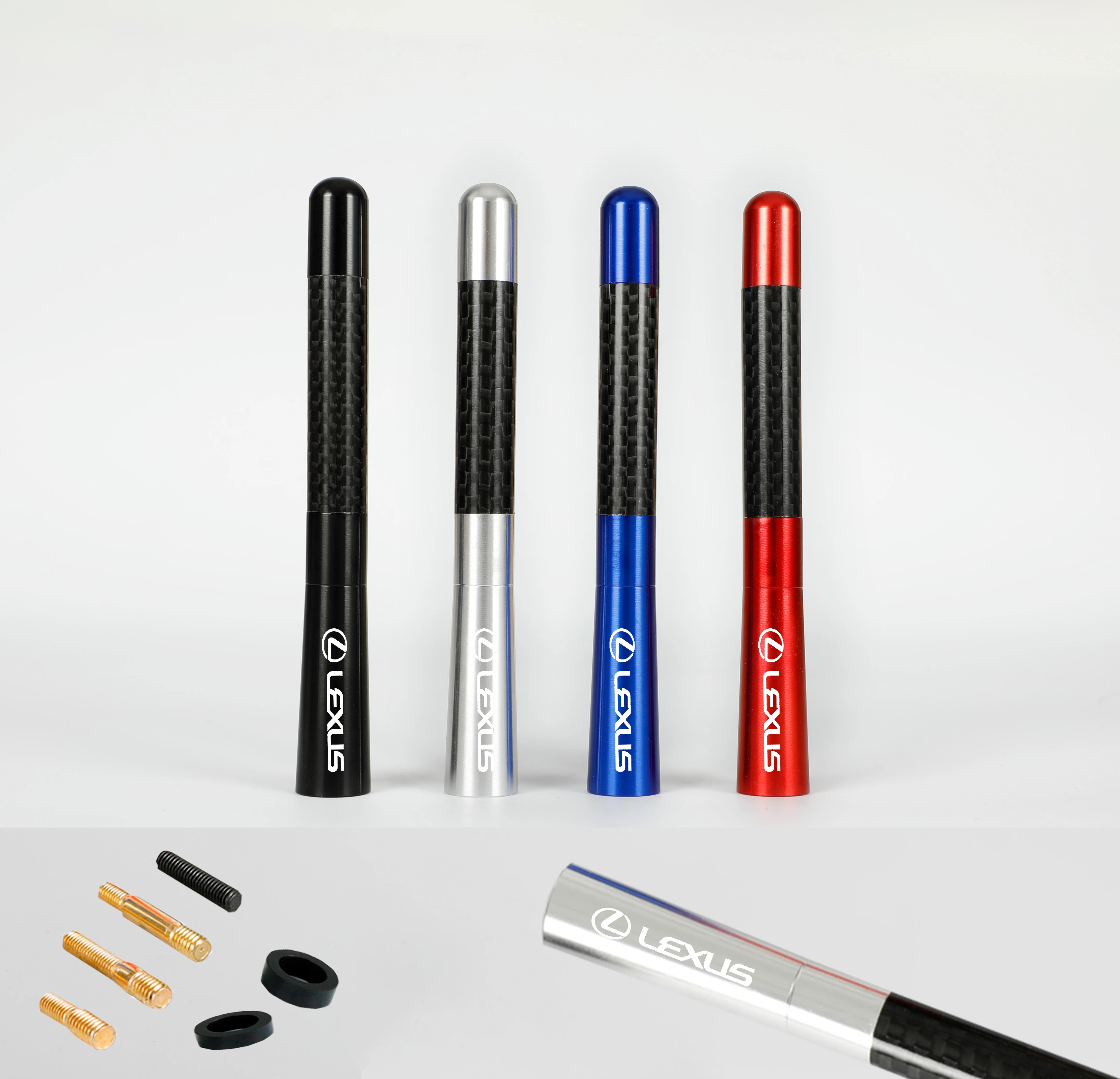 Универсальная автомобильная радиоантенна 12 см из углеродного волокна для Lexus RX300