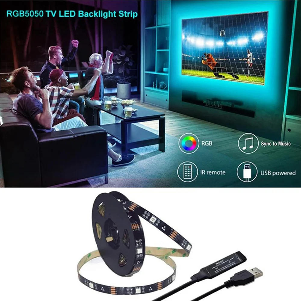 Светодиодная лента 5050 RGB водонепроницаемая светодиодная лампа 5 метров