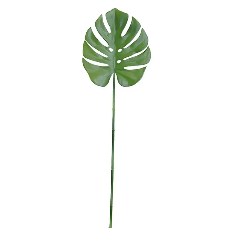 

Artificial Leaf Realistic Shape Widely Applied Flexible Decorative Plastic Fake Monstera Leaf Home Decoration Artificial Plants