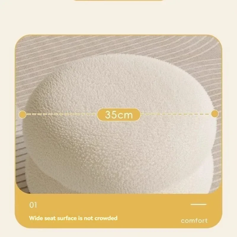 Детская гостиная плюшевый табурет из ягненка семейный диван низкий подушка для