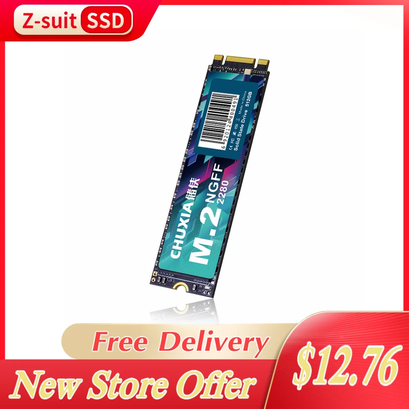 

CHUXIA M.2 NGFF SATA3 SSD 1T 128G 256G 512G Nternal M.2 NGFF SSD 2280 Solid State Drives Hard Drive For Desktop Laptop