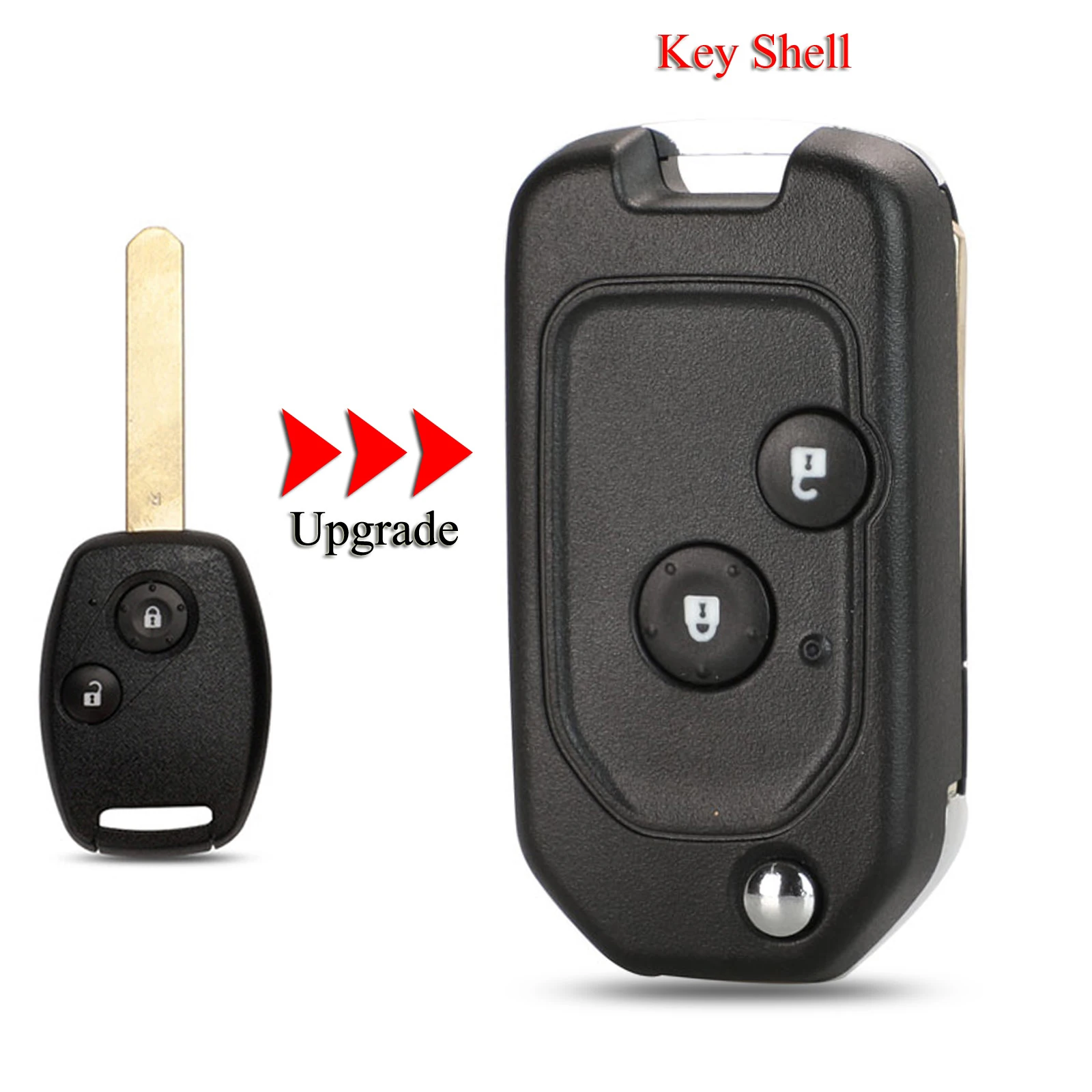 Обновленный складной чехол для автомобильного ключа jingyuqin Honda CRV Fit Accord Civic Pilot 2