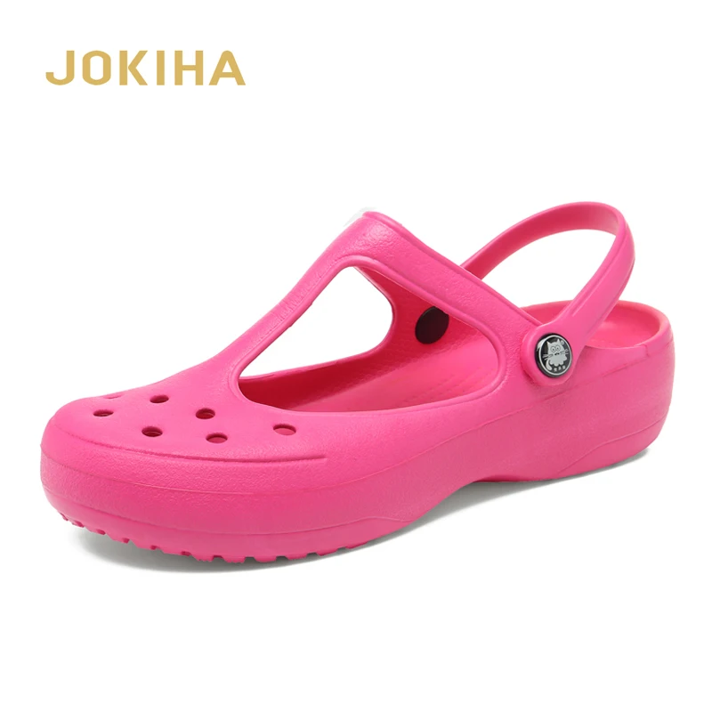 

Summer Women Mules Clogs Beach Retro Mary Jane Sweet Slippers Woman's Sandals Jelly Shoes Cute Garden Shoes Clog For Woman Girls