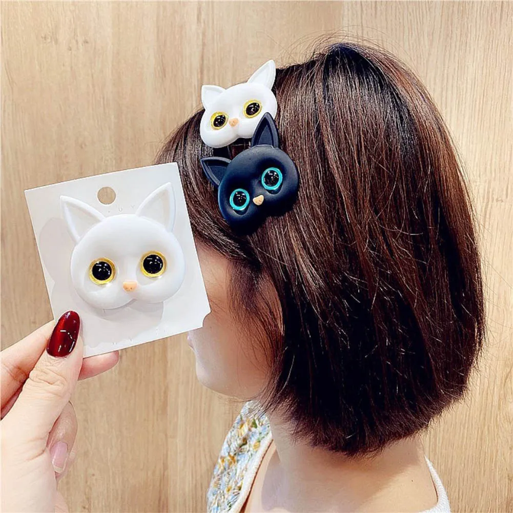 

Romantic Cute Girls Hair Pin Fashion New Animal Barrettes Hairpins Classic Cat Resin Hair Clips For Women Hair Accessories