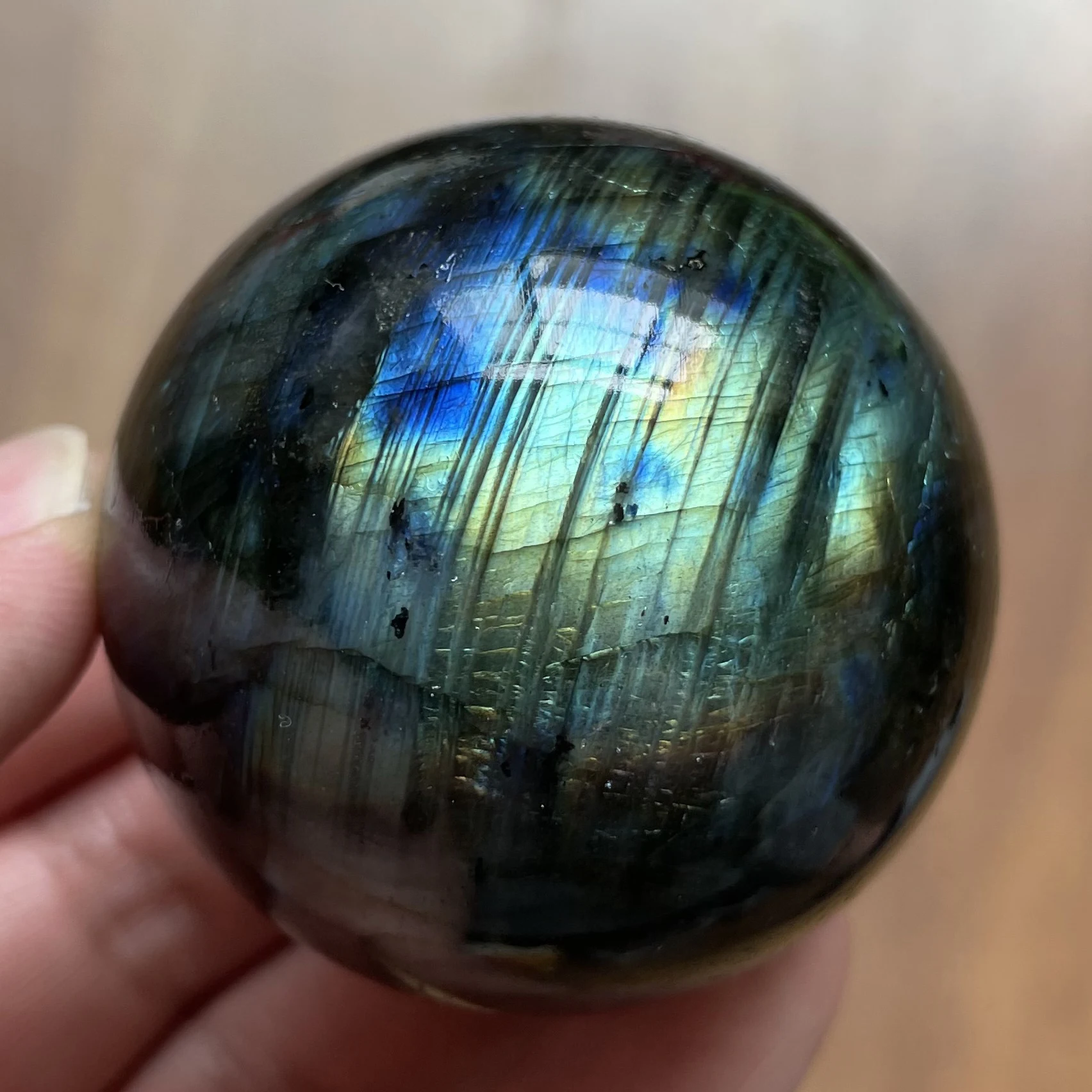 Натуральный камень лабрадорит полированный кристалл драгоценный украшение