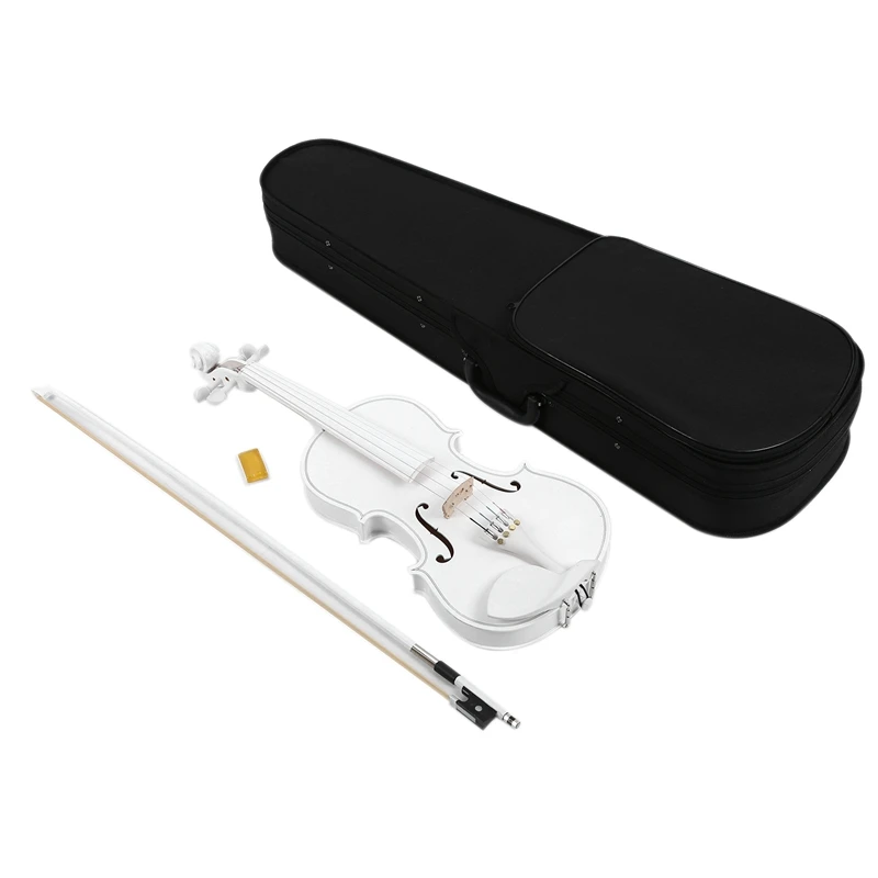 Student Violin 4/4 Full Size Set Child Beginner White |