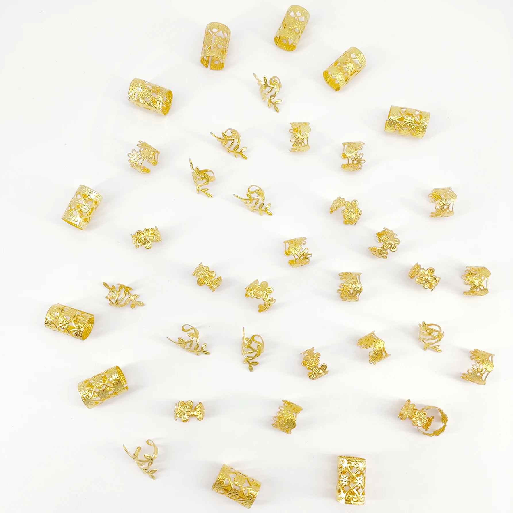 40 шт./компл. винтажные декоративные кольца для волос с цветком сливы стильные