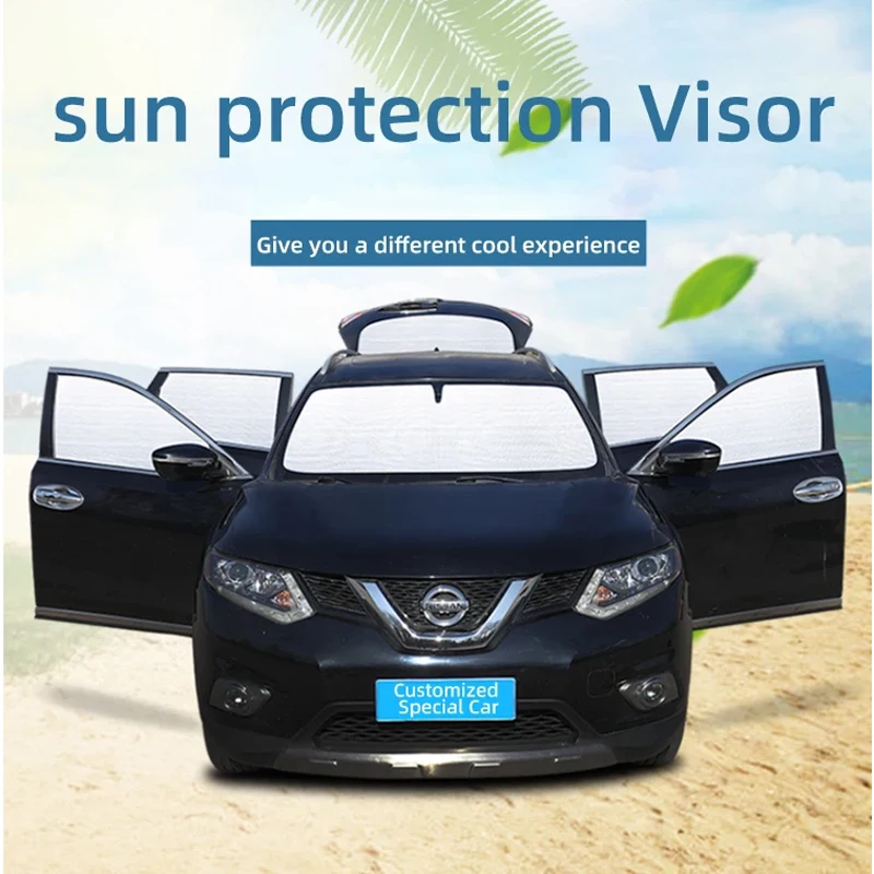 Фото Объемный козырек для MG ZS EV ZX ZST EZS ZS11 2018 ~ 2024 автомобильные солнцезащитные козырьки с защитой от УФ-лучей, блоки конфиденциальности, солнцезащитный крем, окно, автоаксессуары №4