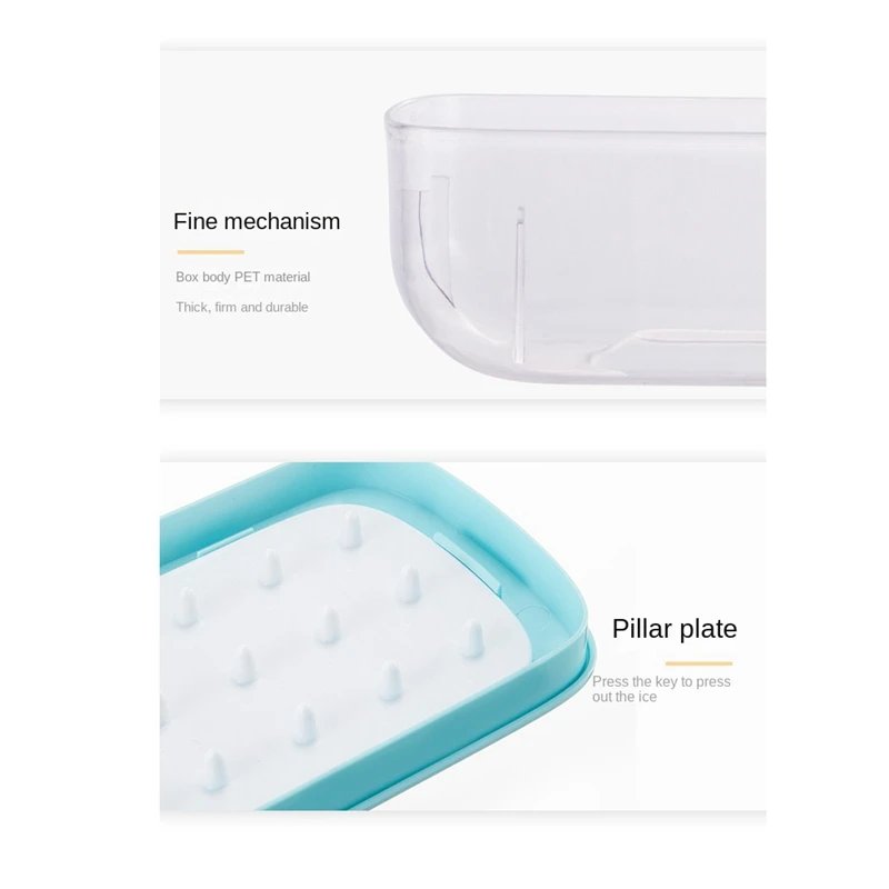 Пресс-форма силиконовая квадратная для льда подносы кубиков ящик хранения