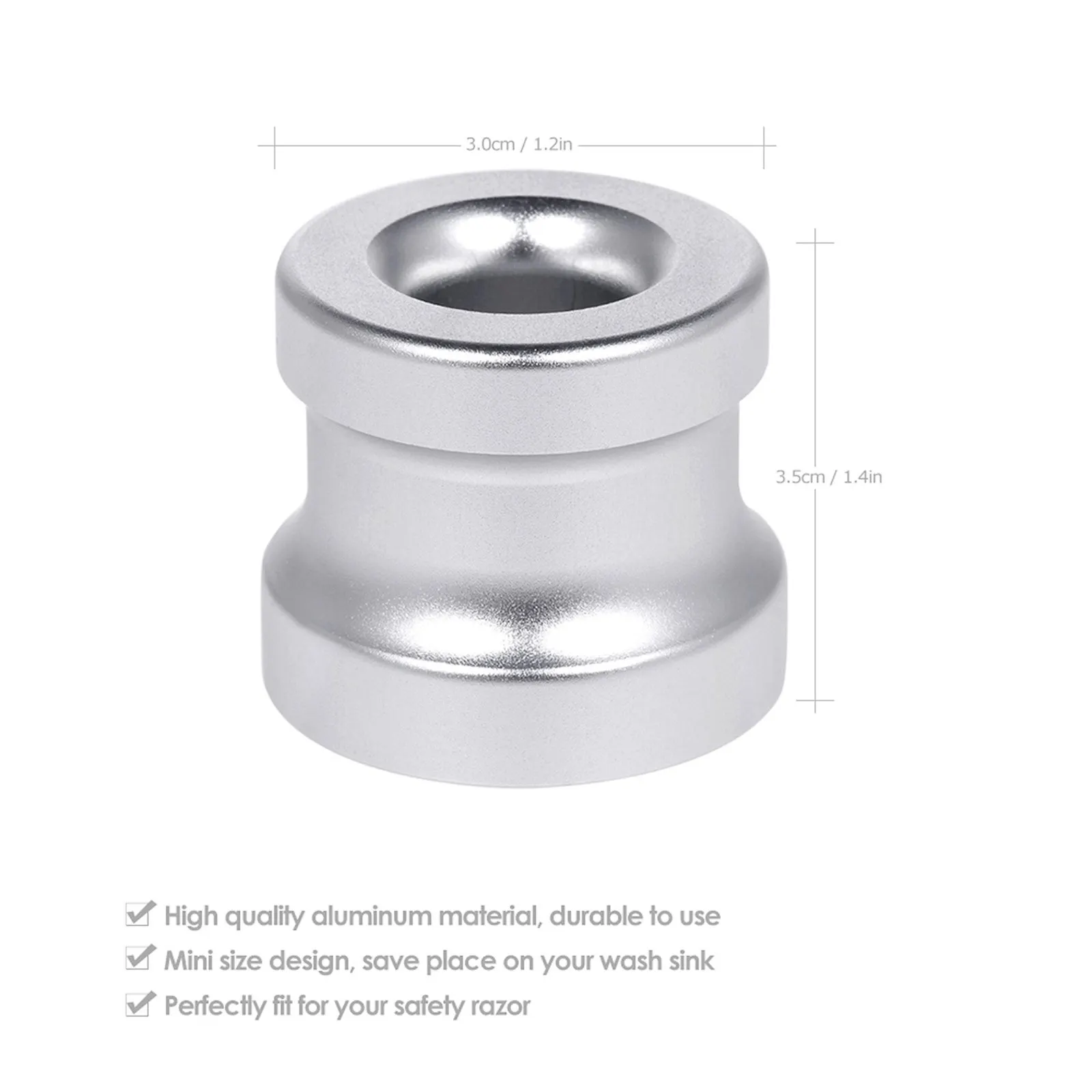 1 шт. Мужская подставка для бритвы из алюминиевого сплава |