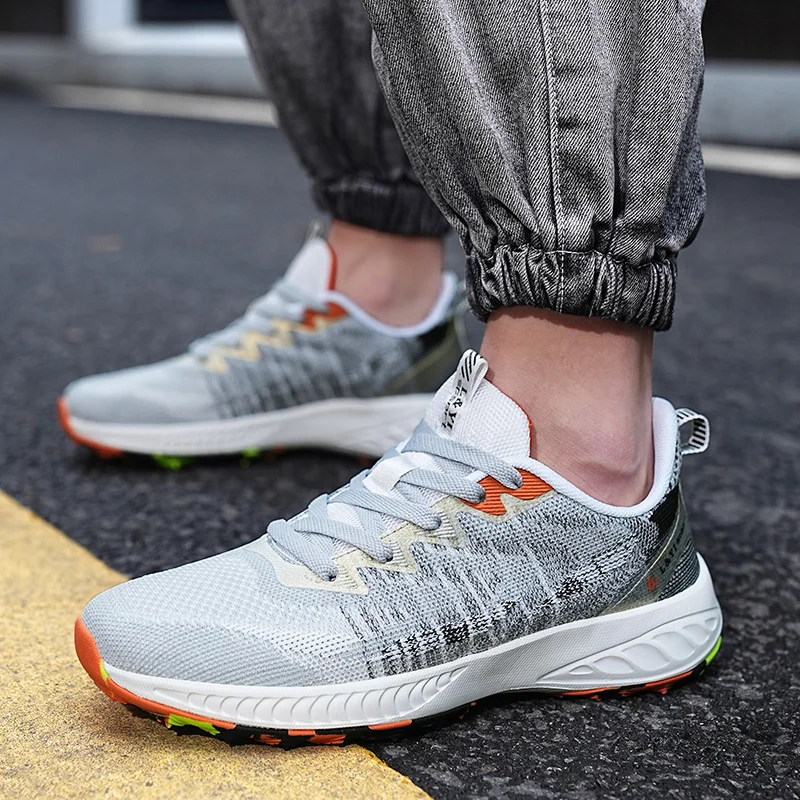 New Brand Men's Golf Sneakers Spring Summer Breathable Men's Golf Walking Training Sneakers Breathable Outdoor Men's Sneakers