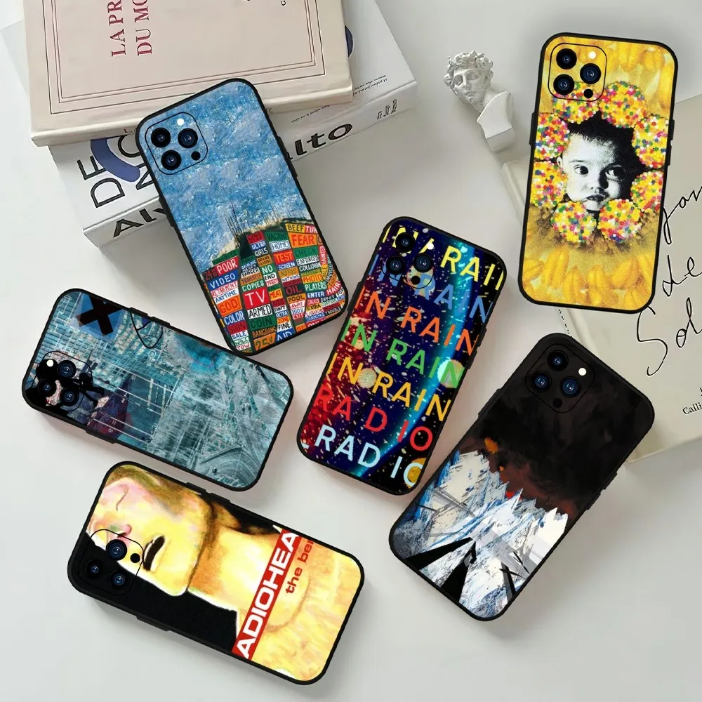 Чехол Rock R-ри-Head Band для телефона iPhone Mini 11 12 13 14 15 Pro XS Max X Plus SE XR черный мягкий чехол