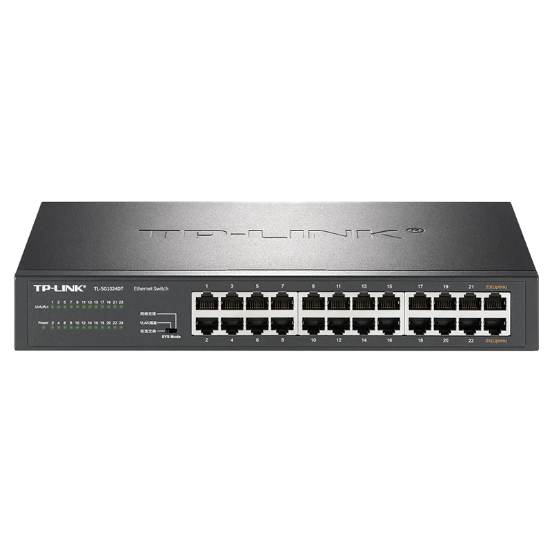 

TP-LINK-24-mouth-full-gigabit-switches-steel-shell-monitoring-network-cable-line,-TL-SG1024DT-shunt