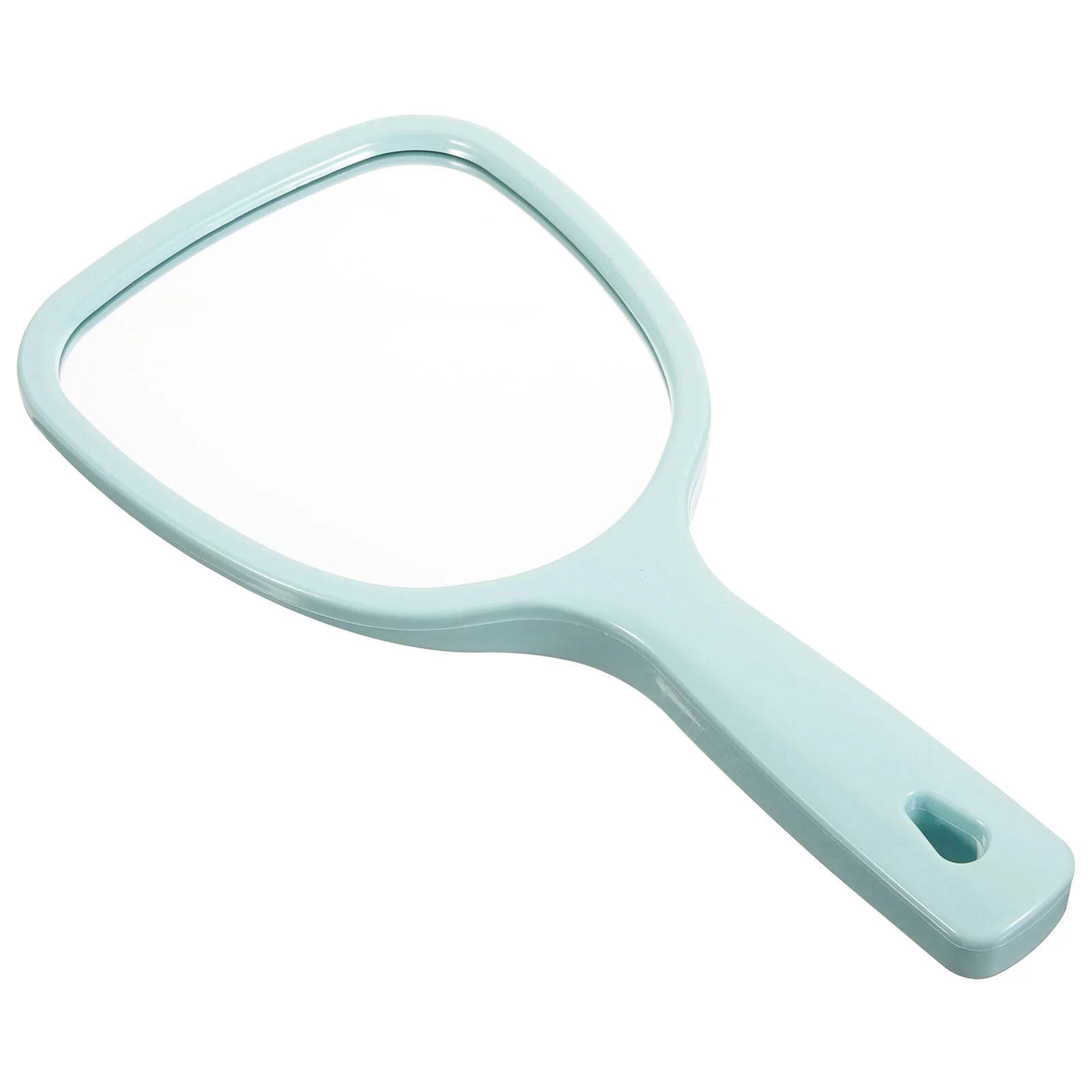

1pc Double Side Handheld Mirror Mirror Back 2X and 3X Magnification Round Mirror (Blue) Pocket