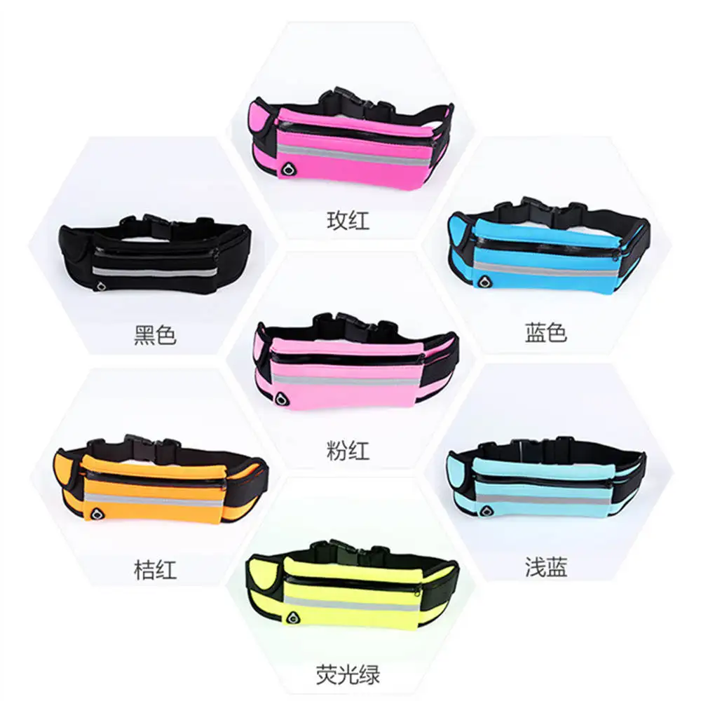 

Sport Outdoor Crossbody Canvas running Waterproof running belt for jogging Women men's sports bag Chest waist bag Fanny Bag