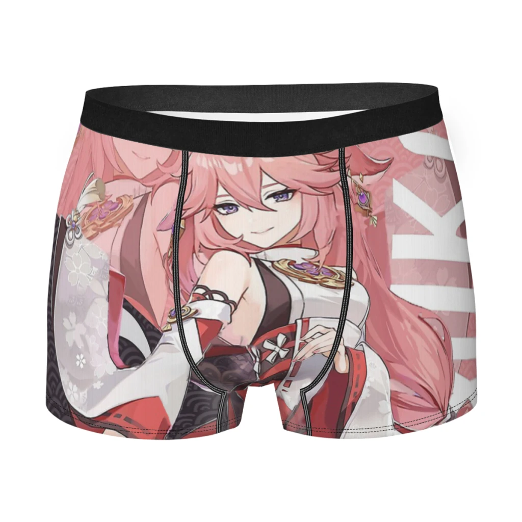 

Yae Miko Genshin Impact Characters Underpants Homme Panties Man Underwear Ventilate Shorts Boxer Briefs