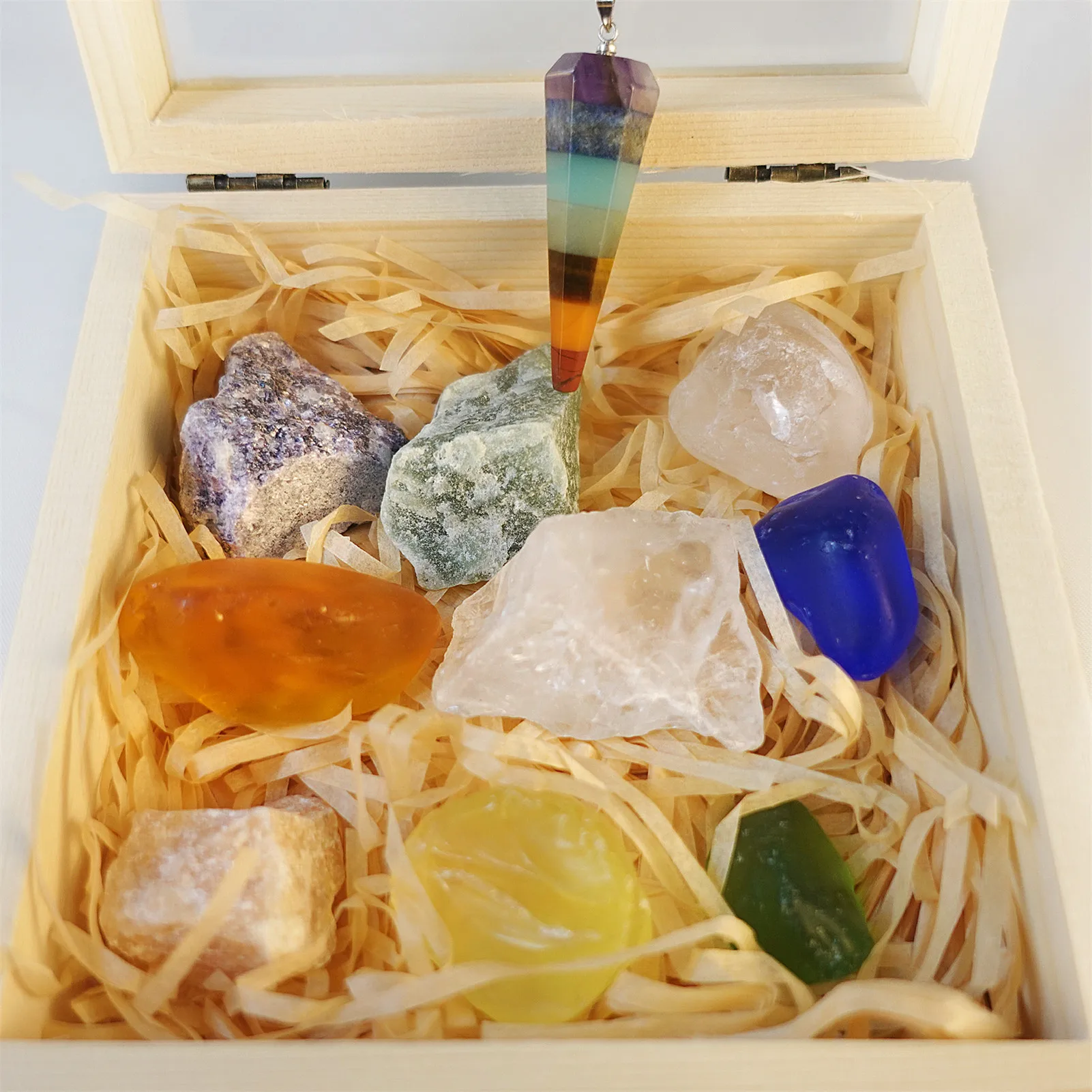 

Натуральный камень, стандартная Подарочная коробка, чакра, Йога, амулет, медитация, украшения для дома, подарок на день Святого Валентина