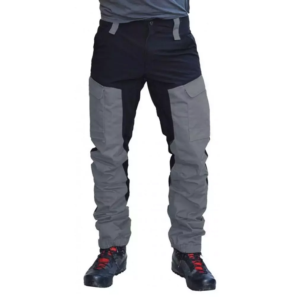 

Long Cargo Pants Work Trousers Men Clothing Streetwear Pants Men Pants Fashion Color Block Multi Pockets Sports