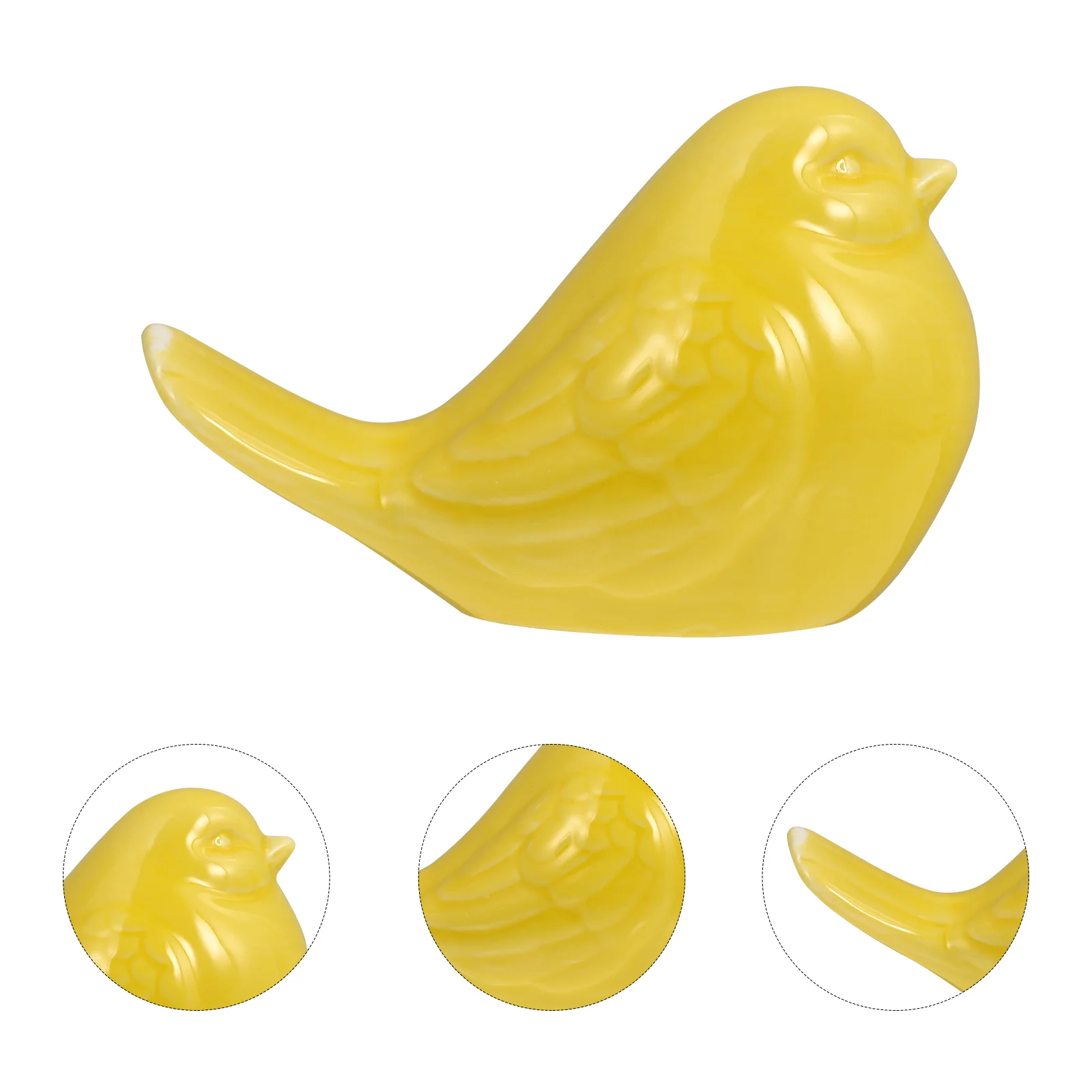 

Bird Decor Yellow Figurines Home Decorations Statues Birds Porcelain Ceramic Figurine Decoration Fireplace Figures Room Living