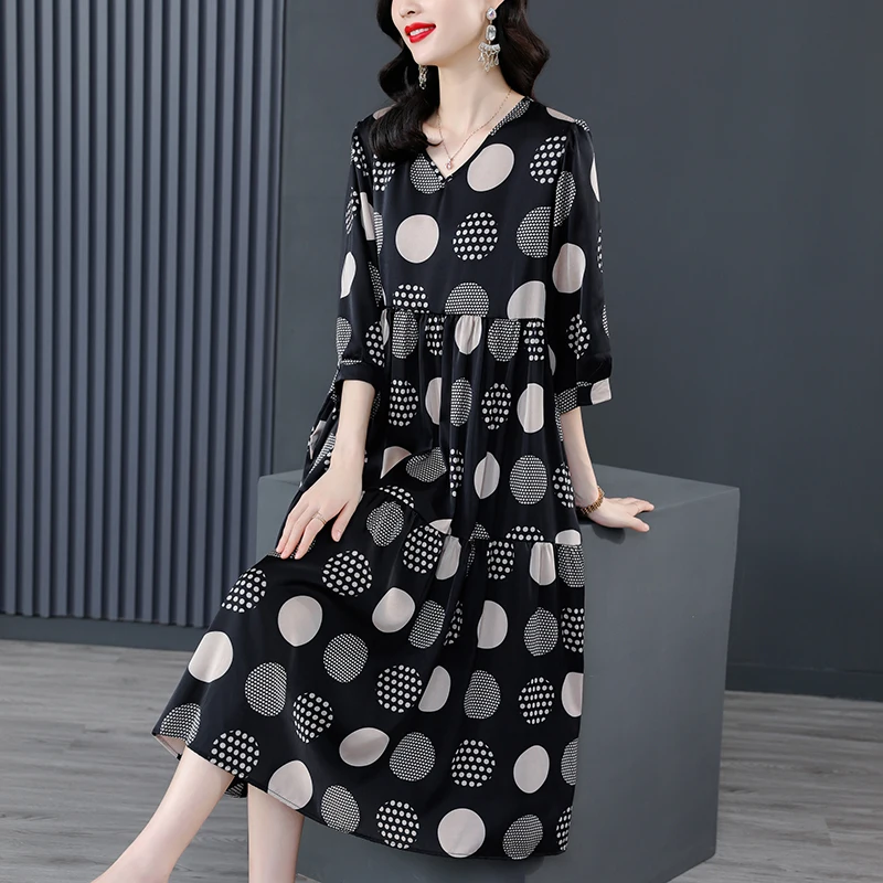 

Женское размера плюс-миди, с цветочным принтом, весна-лето, 2022