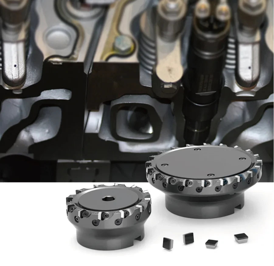 Сменные фрезы Worldia FMP-SD FMP080SA27-SD07-10 со вставками SDHN PCBN с 4 режущими яйцами