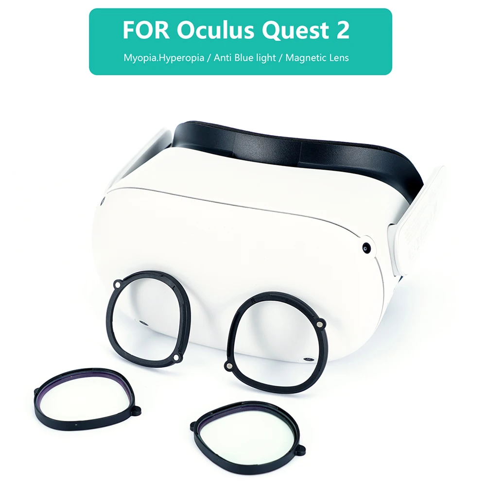 For Oculus Quest 2 Myopia Lens Magnetic Eyeglass Anti Blue Light Glasses Quick Disassemble Protection VR Prescription Lenses | Электроника