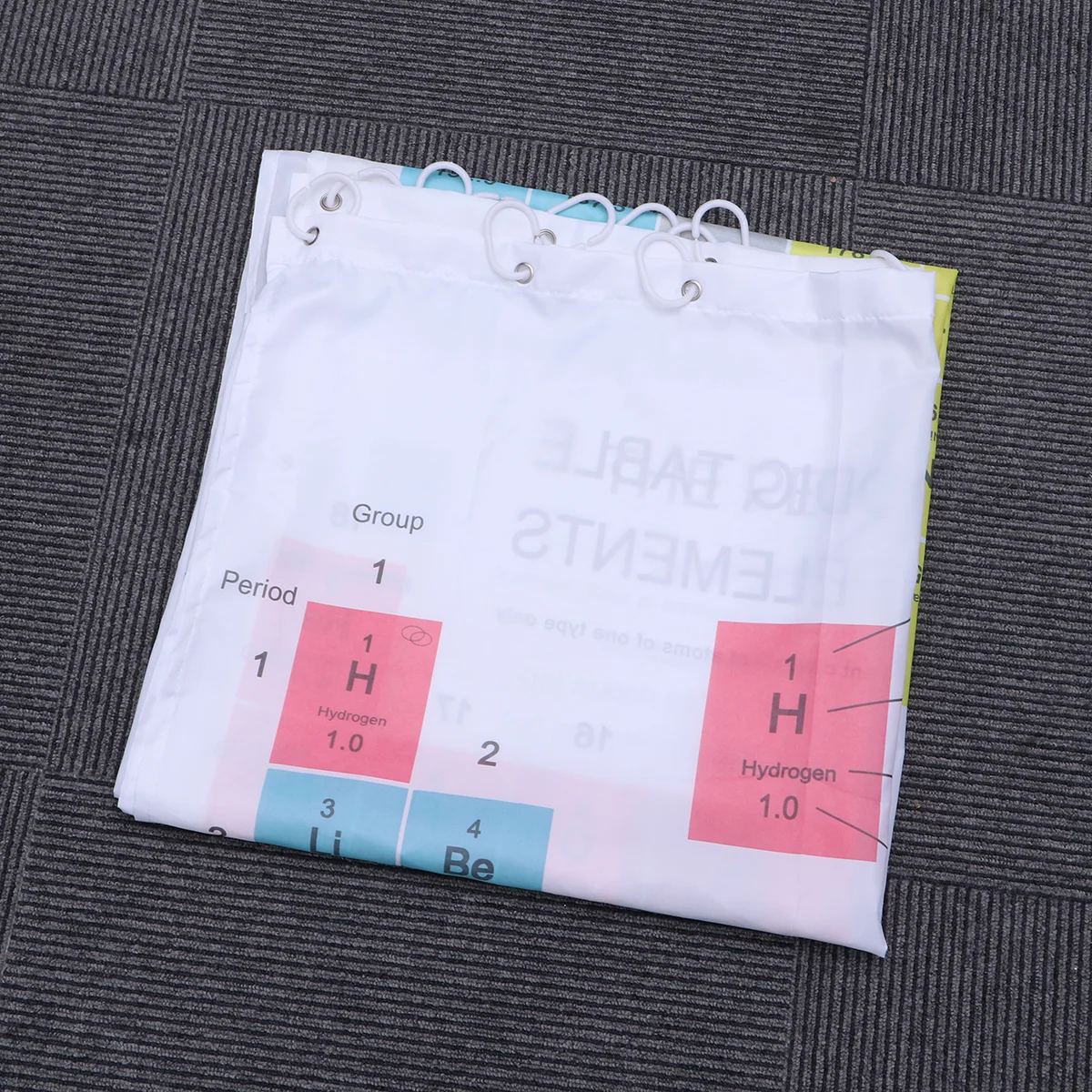 

TOPBATHY Periodic Table Of Elements Plastic Shower Curtain Waterproof Polyester Bathing Curtain Proof Shower Cloth 180 x 180