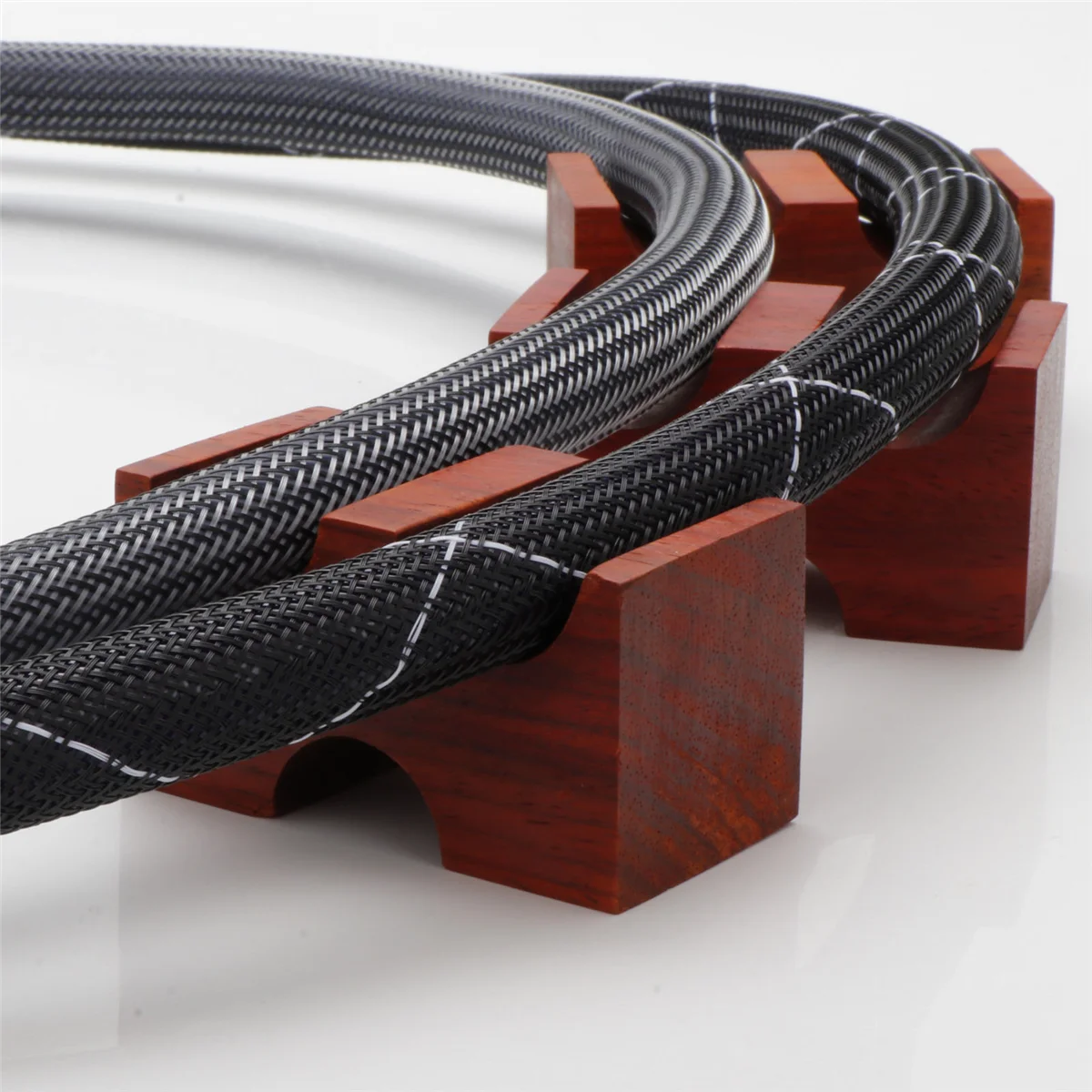 HiFi кронштейн из розового дерева поддержка линии подставка для кабеля держатель