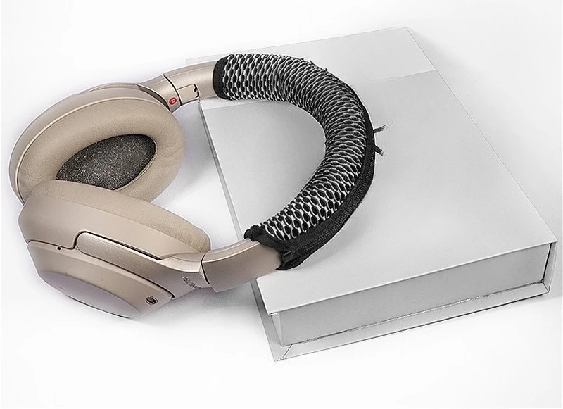 Фото Сменный чехол на голову для наушников SONY MDR-1000xm3 1000xm4 1000xm5, сетчатый тканевый защитный чехол на молнии для головы №4