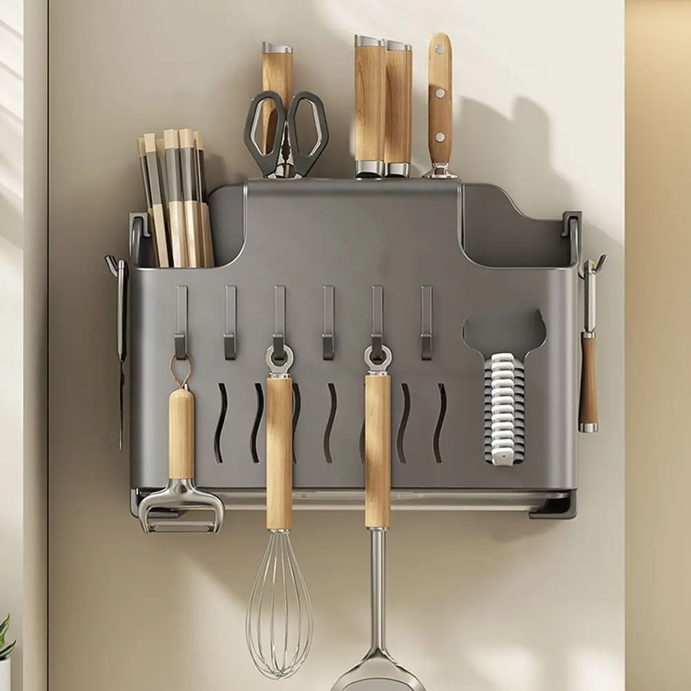 Железный держатель для палочек еды настенный сушки посуды большой емкости