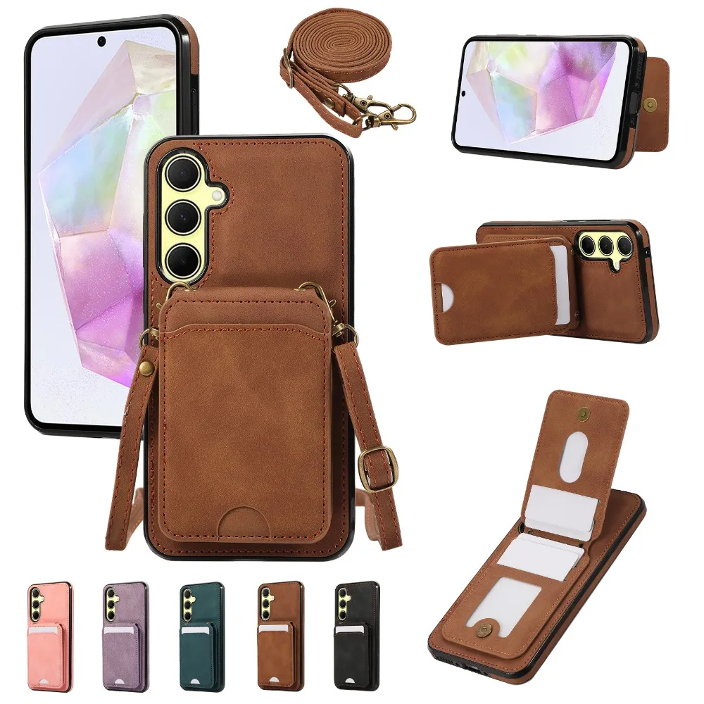 Кросс-боди чехол для телефона Samsung Galaxy A55 A35 A25 A15 A54 A53 A52S A52 A32 A33 A34 A22 A13 A14 A72 5G A21S A12 A71