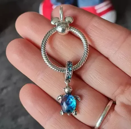 Pandora Mickey – pendentif en forme de O pour femmes, bijoux, Simple, français, os de serpent, exquis, Portable, Portable, pour collier, cadeau, bricolage
