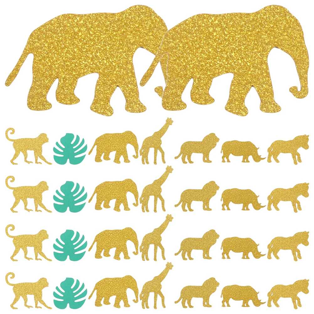 

Birthday Items Animal Shaped Party Props Baby Decor Decorative Confetti Adorn Wild Animals