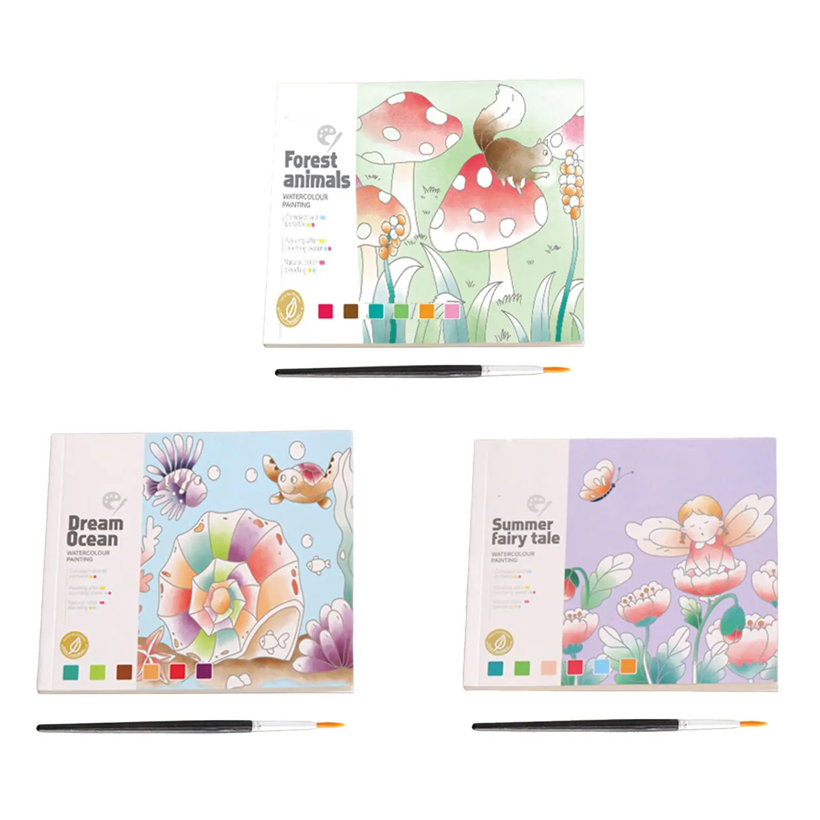 

Pocket Watercolor Painting Book Drawing Toy for Outdoor Indoor