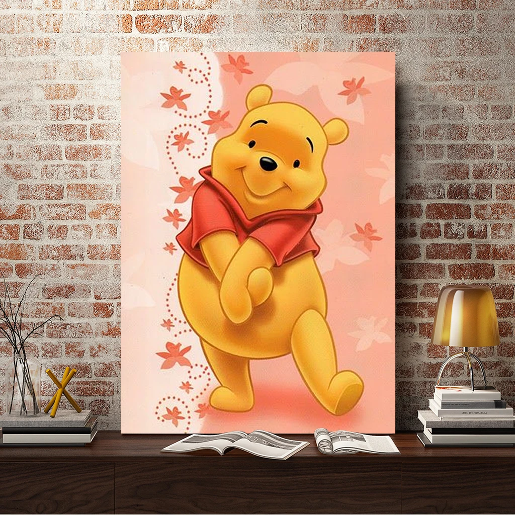 

Алмазная живопись 30 х40 см, диснеевские комиксы, Винни-Пух, 5d алмазная вышивка, Мультяшные Детские стразы, мозаика, домашний декор