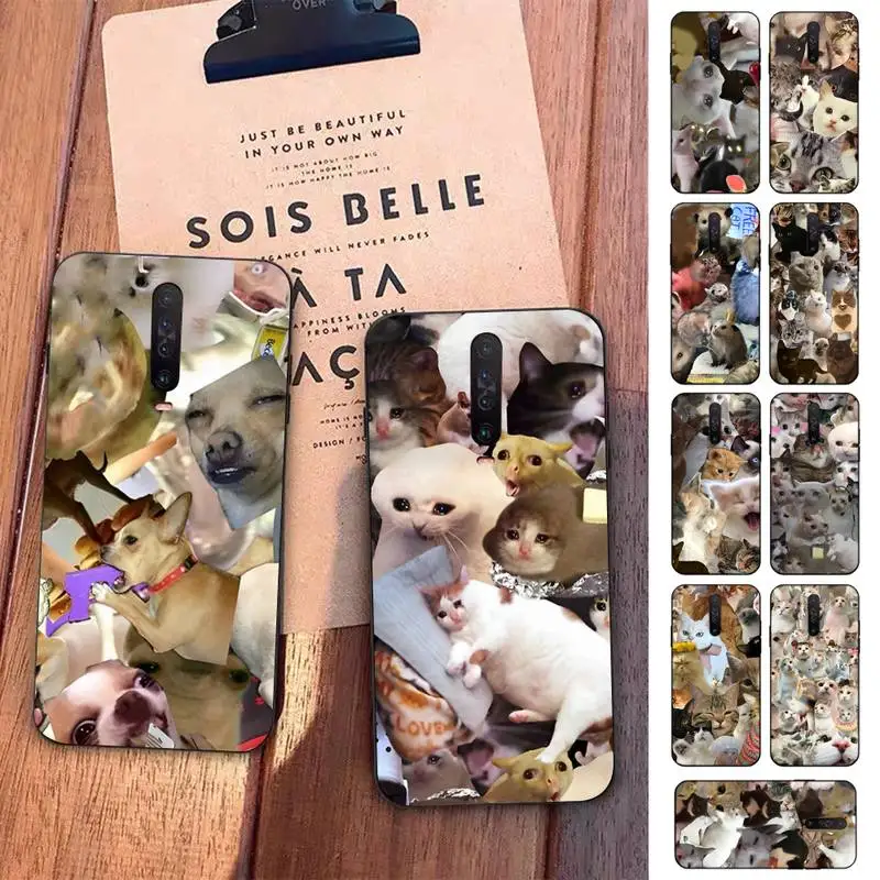 

Crying Cat Memes Phone Case for Redmi 5 6 7 8 9 A 5plus K20 4X S2 GO 6 K30 pro