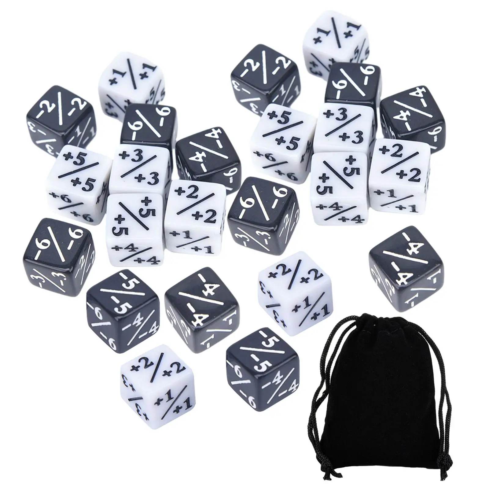 

24 шт., набор настольных игральных костей D6