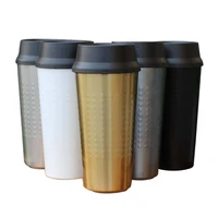 upors 350ml12oz coffee cup creative 304 stainless steel thermal mug with lid leakproof insulated travel tumbler for coffee tea