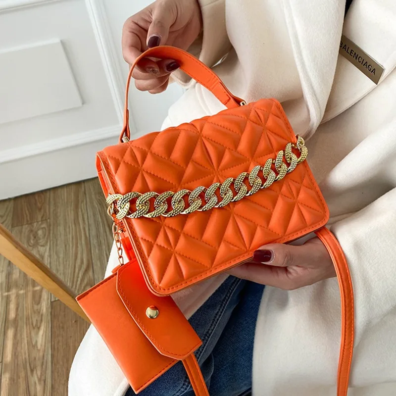 

Chain Handbag Women's 2022 New Fashion Street Shooting Single Shoulder Bag Versatile Vintage Lingge Small Square Bag