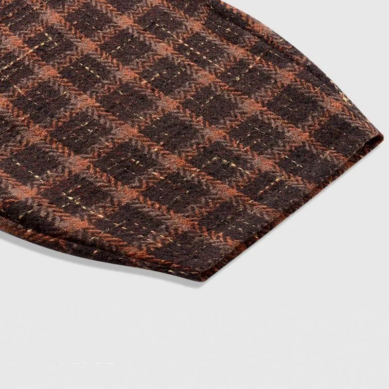 Брюки-фонарики женские шерстяные в клетку