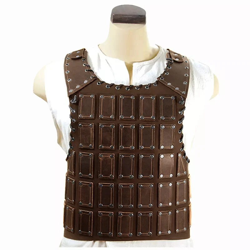 

Medieval Steampunk Leather Body Chest Armor Viking Knight Pirate Warrior Cosplay Costume Men Belt Vest Cuirass LARP Breastplate