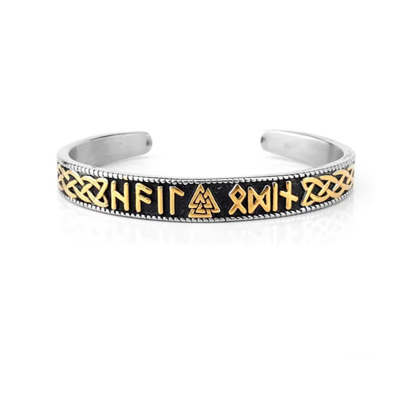 Скандинавский орнамент треугольный узел викингов руна текст ретро мужской