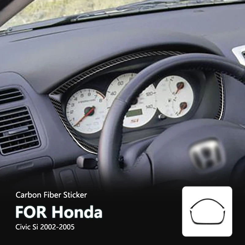 Внутренние наклейки из углеродного волокна для приборной панели Honda Civic Si 2002 2003 2004
