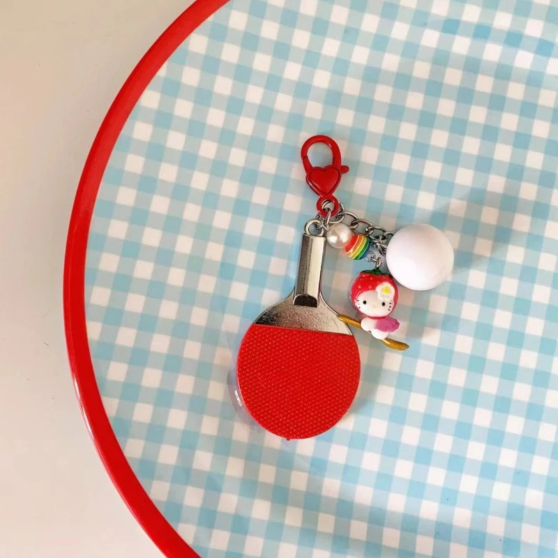 Модный тренд Sanrio Helloes Kittys Sport Series брелок милый нежный холст рюкзак для настольного