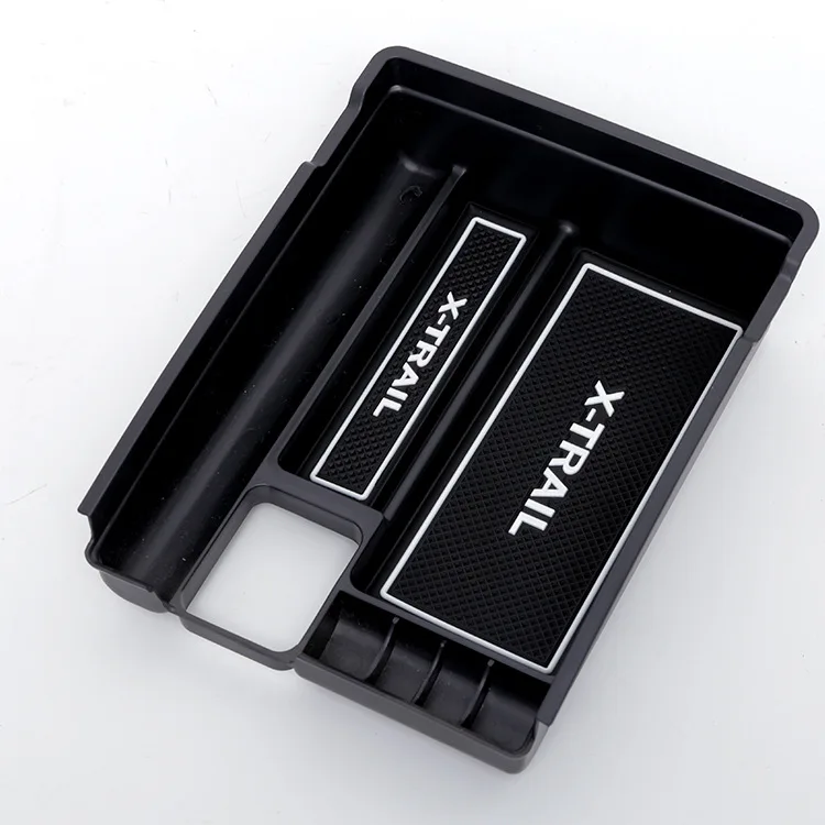 

High Quality ABS For Nissan X-Trail X Trail T32 Rogue 2014 2015 2016 2017 Black Central Storage Pallet Armrest Container Box H